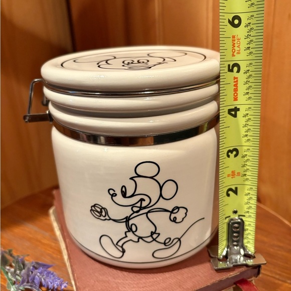 Disney Sketchbook Mickey Mouse ceramic canister 5” - Picture 9 of 10